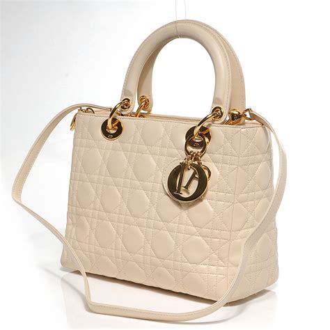 lady dior beige lambskin